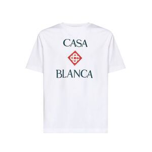 Casablanca Men White Cotton Jersey Casablanca Diamond Logo T-Shirt